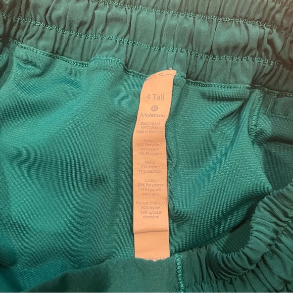 Emerald Green Lululemon Shorts - Picture 5 of 5